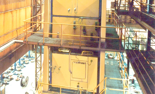 Vertical ovens for annealing and enameling of aluminium and copper wires